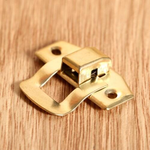 5pcs 23*20mm Box Latch Hasps Antique bronze/Gold Latch Jewelry Wooden Box Buckle Pad Chest Lock Cabinet Buckle