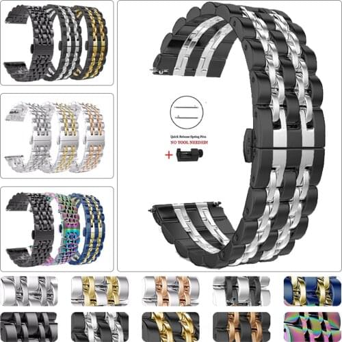 Stainless steel Band For HUAWEI WATCH GT 2 GT2e 46/42mm GT2 Pro Strap Bracelet for HONOR Magic 2 20/22mm Metal Wrist Watchbands