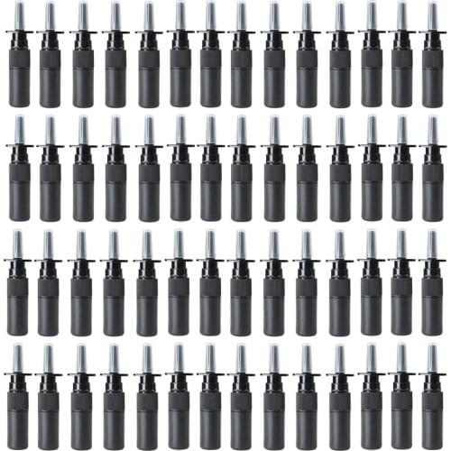 100pcs 5ml HDPE Mini Empty Small Solid Black Nasal Mist Spray Bottles 5ml empty Plastic HDPE black nose spray bottles