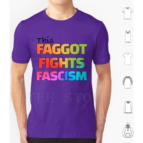 This Faggot Fights-#Resist T Shirt Diy Big Size 100% Cotton Resist Resistance Pride Pride June 10