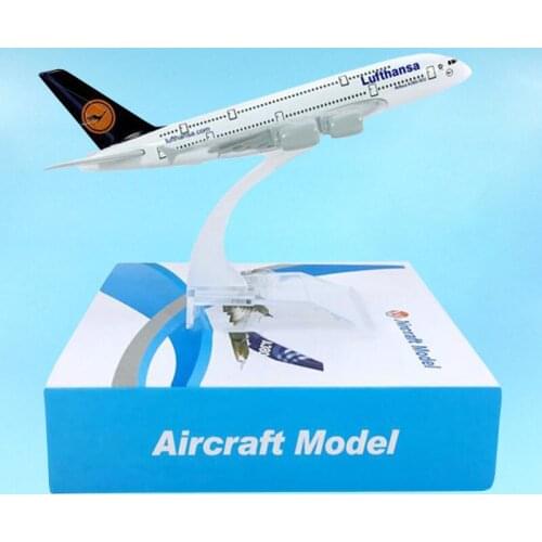 14CM Lufthansa Airplane 1:400 Scale Airbus A380-800 Model Toys F Aircraft Plane Airliner Display Gifts Collection Souvenirs Show