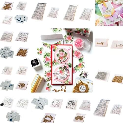 Forest Garden Metal Cutting Dies Stamps Stencil Hot Foil Scrapbook Diary Decoration Stencil Embossing Template DIY Greeting
