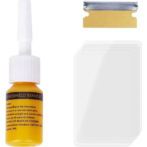 Car Windshield Repair Kits Window Repair DIY Windscreen Restore Screen Window Resin Glass Crack Scratch Polishing Tool W1C5