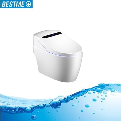 Floor-standing Water Saving Bidet Wc Intelligent Smart Toilet In White