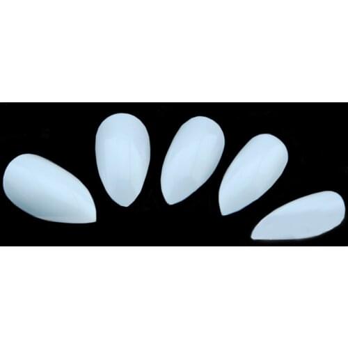 New 500pcs+100pcs Stiletto Sharp Nail Art Tips Fake Fingernail French Salon Unghie Finte White / Clear / Natural Choose 10 Sizes