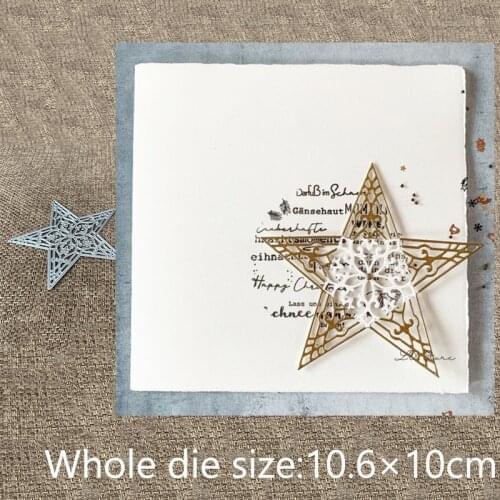 New Design Craft Metal stencil mold Cutting Dies lace star decoration scrapbook die cuts Album Paper Card Craft Embossing