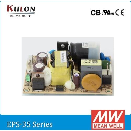 Original Meanwell EPS-35-3.3 single output 3.3V 6A 19.8W green PCB open frame Mean Well Power Supply EPS-35