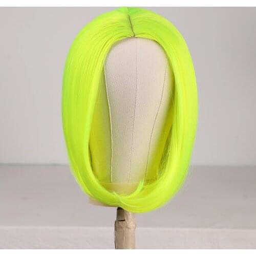 Machine Made Bob Cut Wigs Short Glueless Synthetic Wig for Women Heat Resistant Fiber Hair Bob Wig