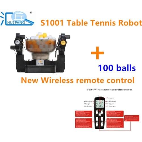 HUIPANG S-1001 Table Tennis Robot/Machine Portable Economical Mulfunctional Good Partner For Practice
