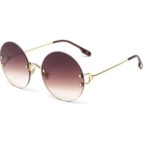 New Vintage Men Sunglasses Women Retro Punk Style Round Metal Frame Colorful Lens Sun Glasses Fashion Eyewear NX