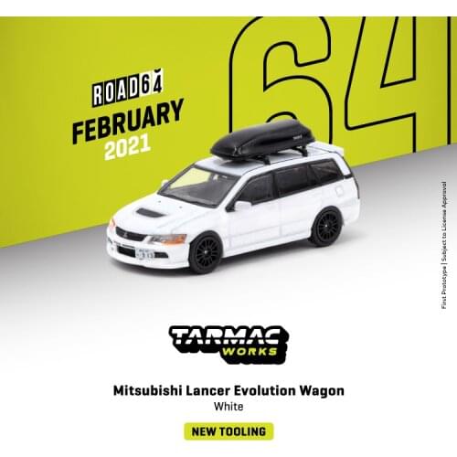Tarmac Works TW1:64 Mitsubishi Lancer EVO Wagon Detachable trunk limited edition collection car model