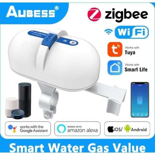 ZigBee / WiFi Smart Home Tuya Valve Smart Water / Gas Valve Automation Control Work With Alexa Google Assistant Smart Life Hot