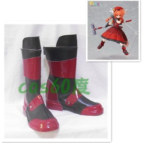Magical Girl Lyrical Nanoha Vita Cosplay Shoes Boots S008