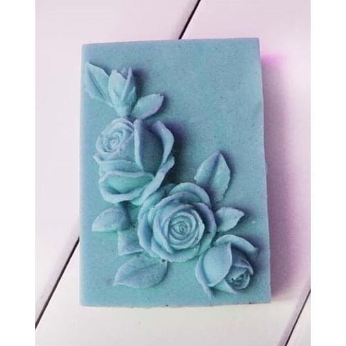 1pcs Four Flowers（S377）Silicone Handmade Soap Mold Crafts DIY Mould