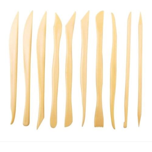10pcs/set Clay Sculpting Tool Wax Carving Pottery Tools Plastic Carving Sculpture Shaper Polymer Modeling Clay Tools