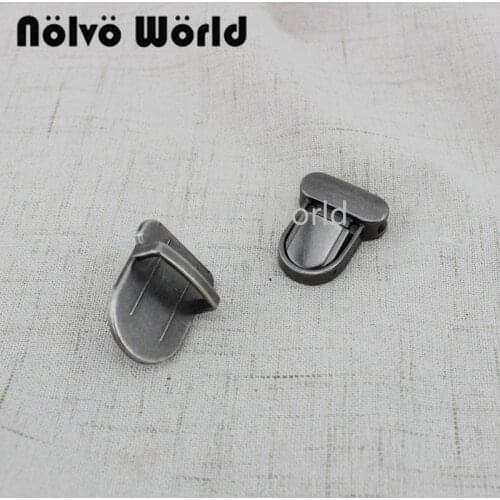 Nolvo World 2-10 pieces 33*26mm 34*22mm 41*27mm Old silver Bronze Lock Buckle Bag Lock Press lock