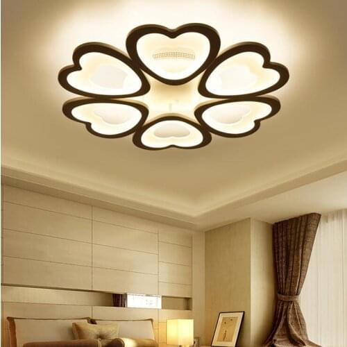 6 heads New Design Acrylic Modern Led Ceiling Lights lampe plafond avize Indoor home Ceiling Chandeliers