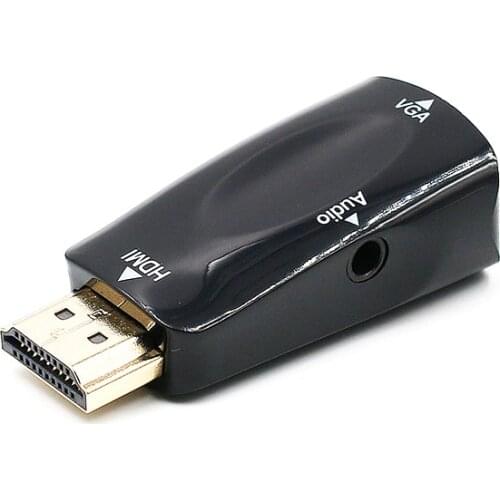 HD 1080P HDMI to VGA Adapter Audio Cable Converter Male to Female For PC Laptop TV Box Computer Display Projector HDMI Cable