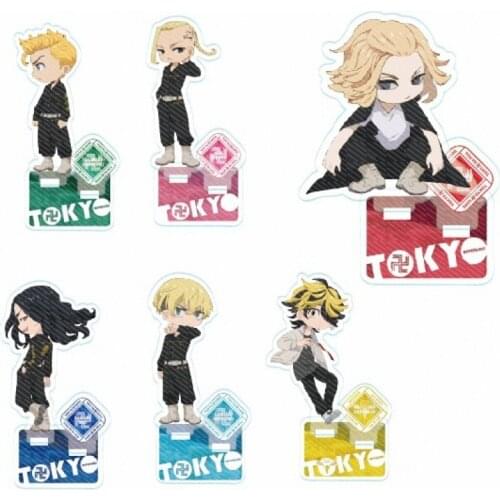 Anime Tokyo Revengers Sano Manjiro Hanagaki Takemichi Q Version Acrylic Double Plug Stand Figure Model Plate Desk Decor Gifts