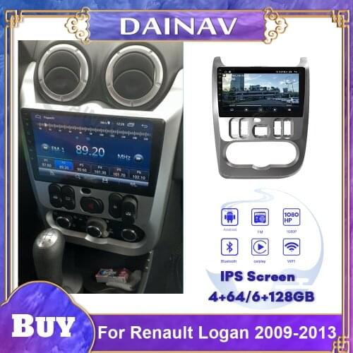 2 Din Android Car Radio Multimedia Player For Renault Logan 2009-2013 Autoradio Player HD Screen Tesla Style Head Unit