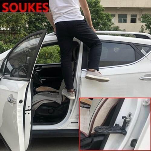 Car Roof Door Foot Plate Folding Pegs Pedal Fender For Skoda Octavia A5 A7 Kodiaq Superb 2 Rapid Fabia Porsche 911 Cayenne Macan