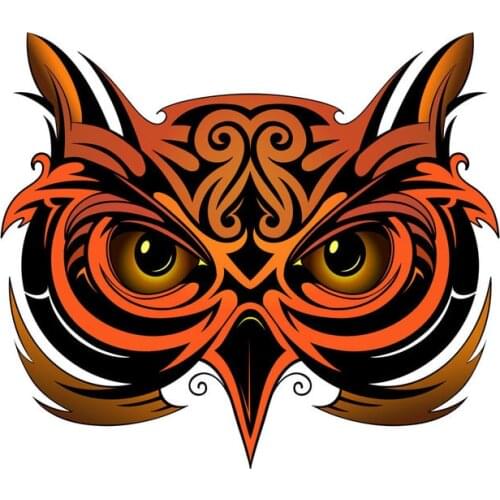 Car Stickers Decor Motorcycle Decals Owl Style Decorative Accessories Creative Sunscreen Waterproof PVC,13cm*11cm