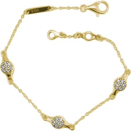 Shine Modern LovePods Bracelets with Clear CZ 100% 925 Sterling Silver Jewelry Free Shipping