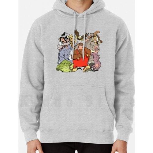 Boes Boes / Ox Tales With Animals Hoodies Long Sleeve Boes Koe Kow Stier Schildpad Turtle Fish Vis Water