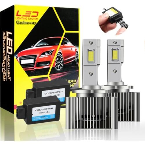 D1S LED Car Lamp 32000LM 6000K White Canbus D3S D2S D2R D5S Bulb Auto Headlight D4S/R D8S Kit LED to Replace HID Conversion 12V