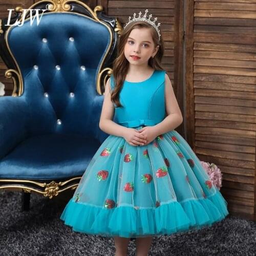 Baby Girl Sequin cake Princess evening dress for Wedding party Kids Dresses for Toddler Girl Children Clothing