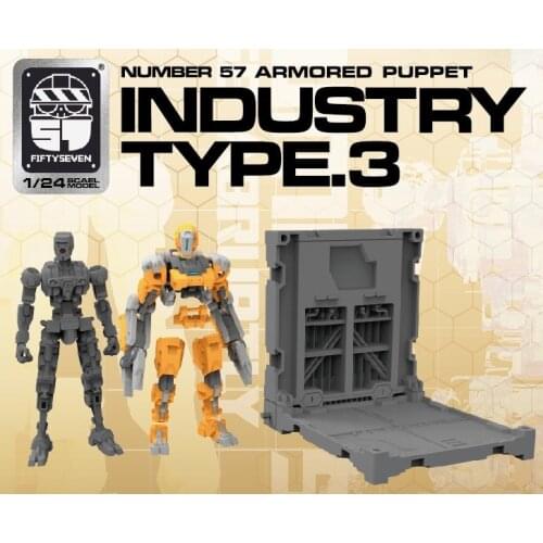 Action Figure Toy FIFTYSEVEN Number 57 INDUSTRY TYPE.3 1/24 Assembly Model Kit