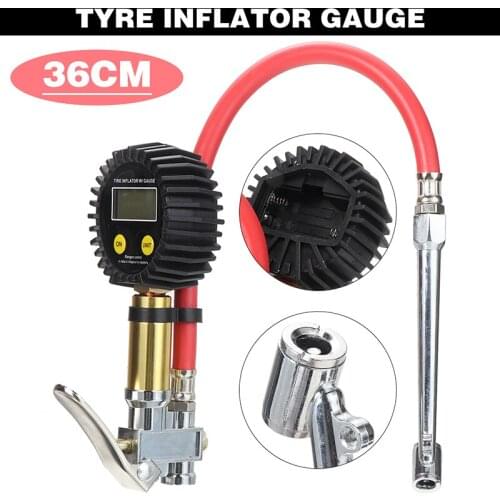 Tyre Inflator Gauge Heavy Duty Air Line Handheld Digital Gauge High-precision Digital Tire Pressure Monitoring For Car Van Truck