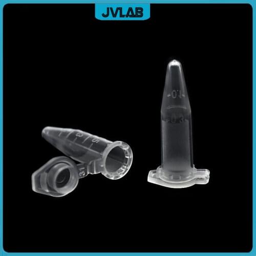 Laboratory Centrifuge Tube 0.5ml With Lid Plastic PCR Tube 500 ul Bottom Tip EP Tube With Scale 1000 pcs/pk