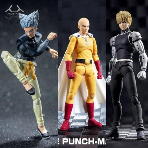 COMIC CLUB Dasin Model DM greattoys gt One Punch Man Saitama/Genos/Garou SHF 1/12 PVC Action Figure Anime Toys Figure