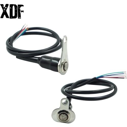 Motorcycle Switch ON-OFF Handlebar Adjustable Mount Waterproof Button for Double Flash Warning Emergency Lamp with Red Light