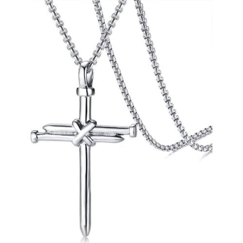 Mens Necklaces Jewelry Gold Black Silver Color Arrow Head Long Chain Pendant Man Stainless Steel Accessories Punk Men Necklace