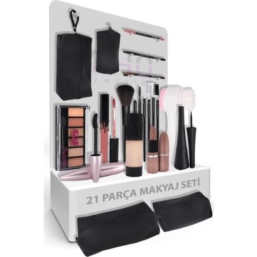 21 Pieces Makeup Set Wheat Ten professional makeup kit portable travel makeup organizer storage box gifts for beginner girls