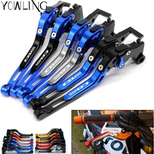 Motorbike brake Motorcycle Adjustable CNC Aluminum Brakes Clutch Levers Set For Honda CB400 CB 400 1996