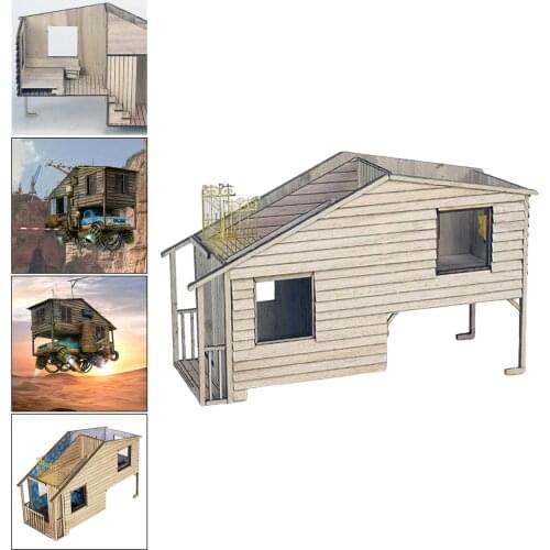 Handmade DIY Dioramas Building Model Kits,European Wooden House,1:35 Scale Mini Sand Table Architecture Scene Layouts