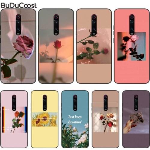 Slok Art Flowers Rose Sunflower Phone Case For Redmi Note 8 8A 7 7A 6 6A 5 5A 4 4X 4A Go Pro Plus Prime