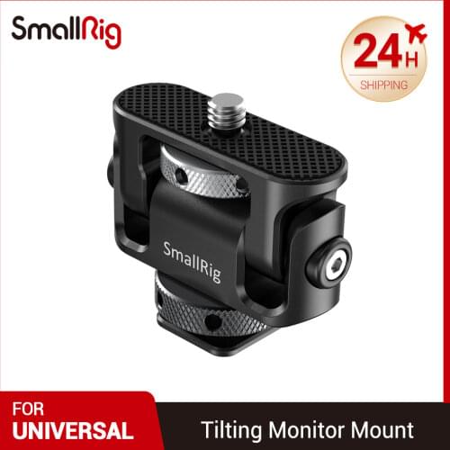 SmallRig Tilting Monitor Mount w/ Cold Shoe Quick Release EVF Mount Monitor Holder for Flash Light , Microphone DIY Options 2431