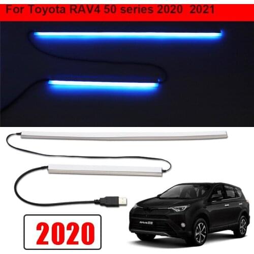 Center & Passenger seat tray light lamp For Toyota RAV4 50 series 2020 Tape light LED Silicone tape light Center console light