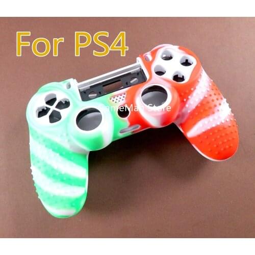 1pc FOR PS4 Pro Slim Colorful Anti-slip Silicone Rubber Skin Case Cover for PS4 Two-tone Point Slip Cover