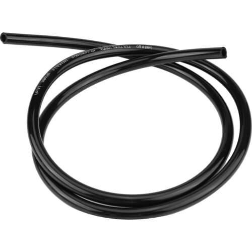 Motorcycle Universal Non Braided Rubber Fuel Line Hose Petrol Oil Pipe 1m Long Black Anti-Wear And Anti-Corrosion