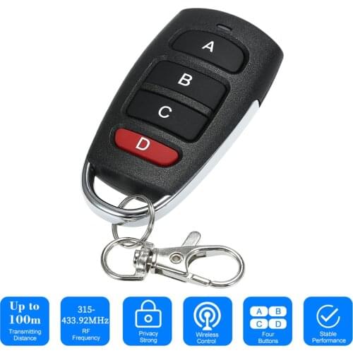 Replacement Car Alarm Garage Door Remot Controller Gate Opener Duplicator Clone Code Scanner Remote Car Key Shell Car Styling