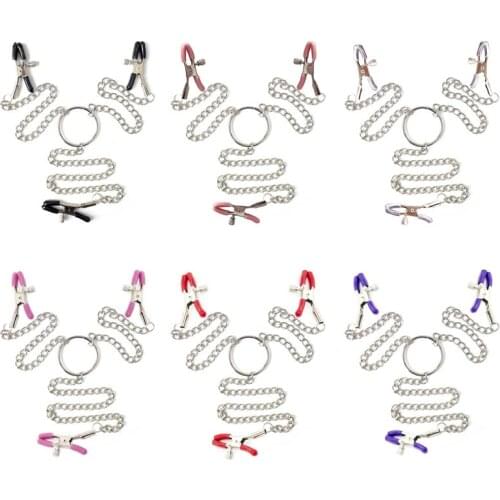 Metal Nipple Clamps Adult Games BDSM Toys Chain Breast Nipple Stimulator Clips Sex Products Erotic Toys Sex Toys for Woman