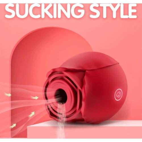 Rose Sucking Vibrator for Women with 7 Intense Suction Rechargeable Clit Sucker Nipple Stimulator massager Sex Toys for Women