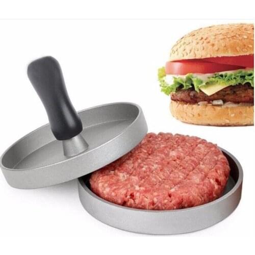 1 Set Round Shape Hamburger Press Hamburger Meat Beef Grill Burger Press Aluminum Alloy Food Mold Meat Tools Kitchen Gadgets