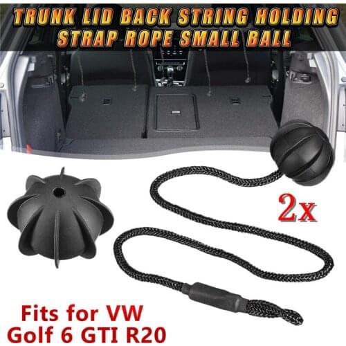 2Pc Hatchback Parcel Shelves Trunk Lid Back Shelf String Holding Strap Rope SmallBall For VW Golf 6 GTI R20 MK5 1K6 863 447 A