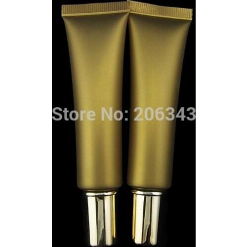 20ml gold soft tube white lid with round gold lid , EYE CREAM TUBE